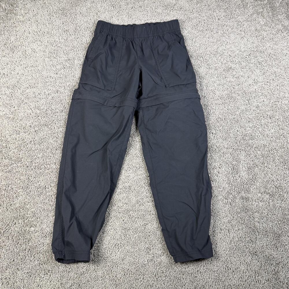 REI Co-op Pants Kids M Gray Jogger Convertible Hiking Nylon Spandex 24x23